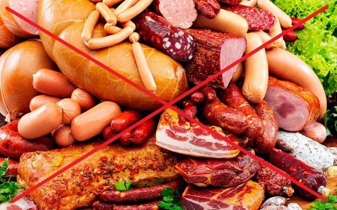 geräuchertes Fleisch als schädliche Nahrung für die Potenz